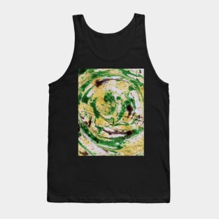 abstract marble texture spiral fluid art design Tank Top